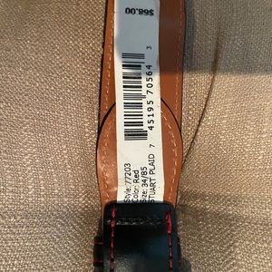 Allen Edmonds Plaid Belt